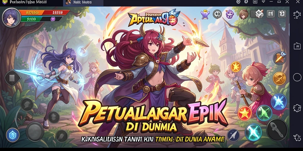 Screenshot gameplay 8768 menampilkan aksi seru dalam dunia Anime.