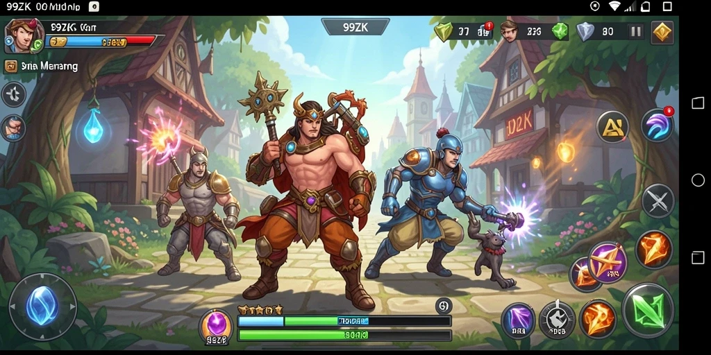 Tampilan menarik dari gameplay 99ZK yang menantang.