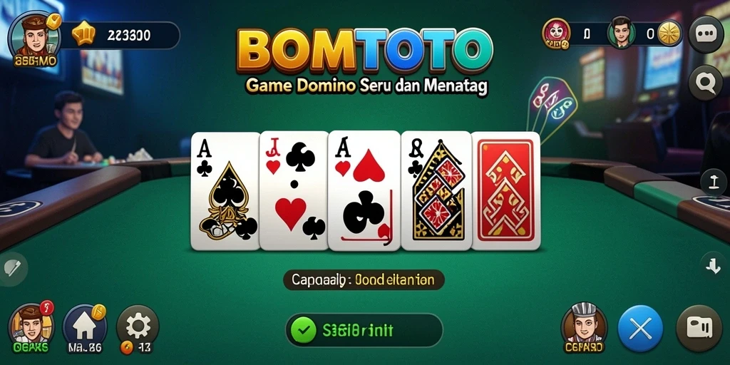 Tampilan gameplay seru di BOMTOTO dengan pemain berkompetisi.