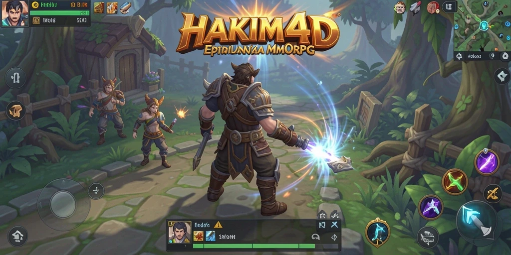 Gameplay HAKIM4D yang memukau dengan aksi pertarungan seru.