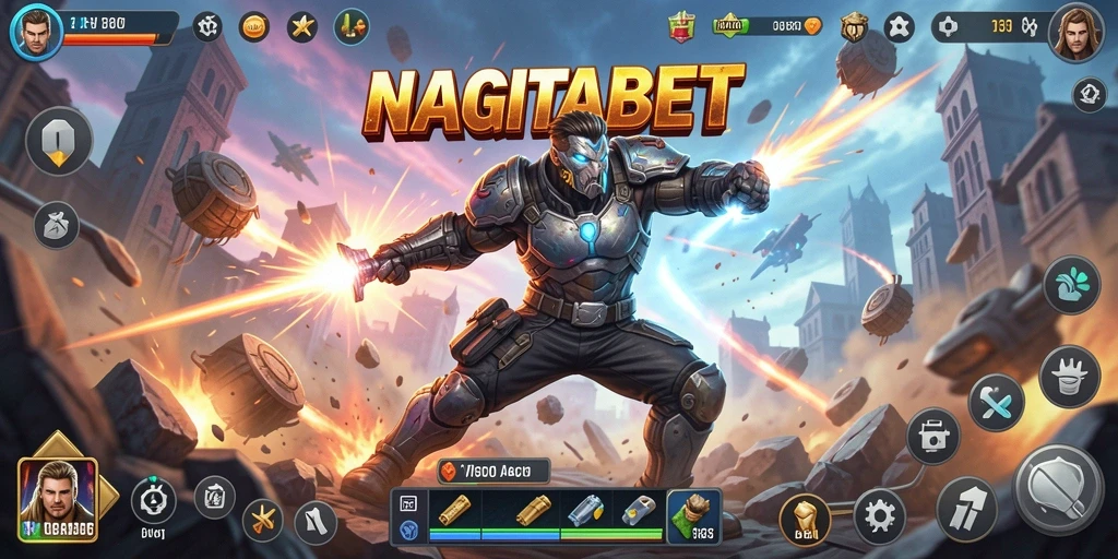 Screenshot gameplay NAGITABET menampilkan aksi mendebarkan dan tantangan seru.