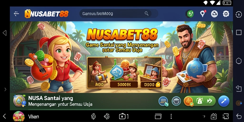 Tampilan menarik dari NUSABET88 saat bermain dengan teman.