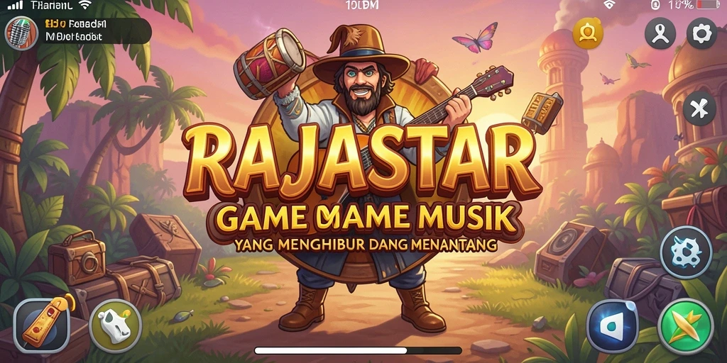 Tampilan gameplay RAJASTAR yang penuh warna dan menantang.