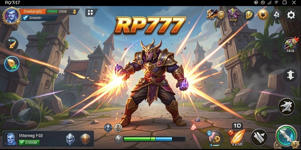 Tampilan gameplay RP777 yang menegangkan dan strategis.