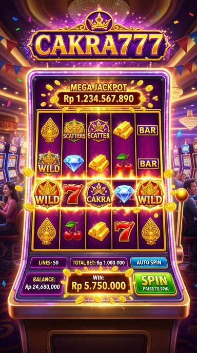 Tampilan antarmuka cakra777 yang intuitif dan mudah digunakan.